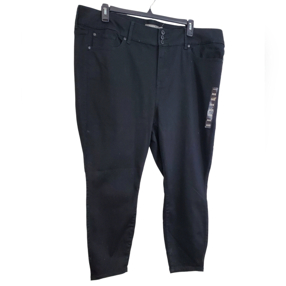 Torrid Womens Jegging Skinny Super Soft High-Rise Jean In Black Size 26S NWT - Picture 2 of 15